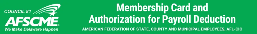Membership Card and Authorization for Payroll Deduction